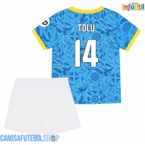 Camisa de time de futebol Wolves Tolu Arokodare #14 Replicas 3º Equipamento Infantil 2025-26 Manga Curta (+ Calças curtas)